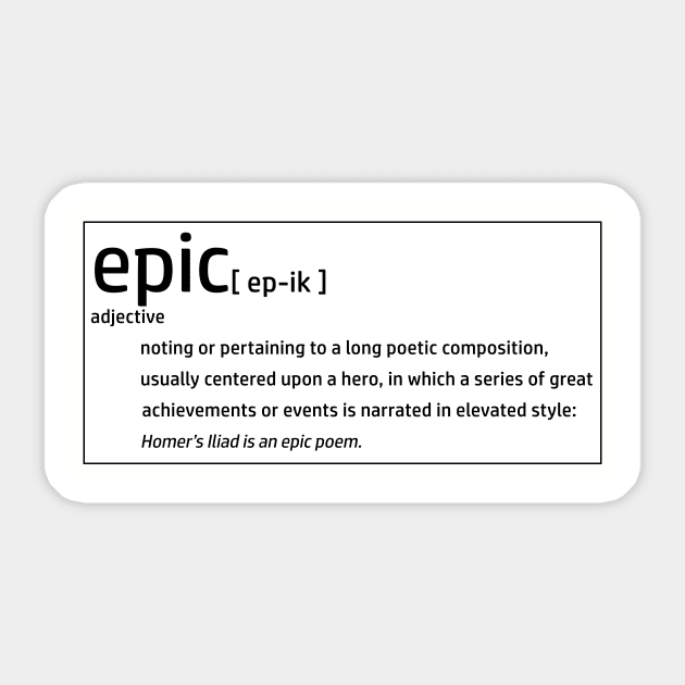 What does store epic mean